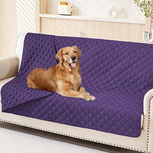 Miniatura 112 de Smiry Funda impermeable para cama de mascota, suave y lavable, para cama, sofá, reversible, perros pequeños, medianos, grandes, gatos, diseño