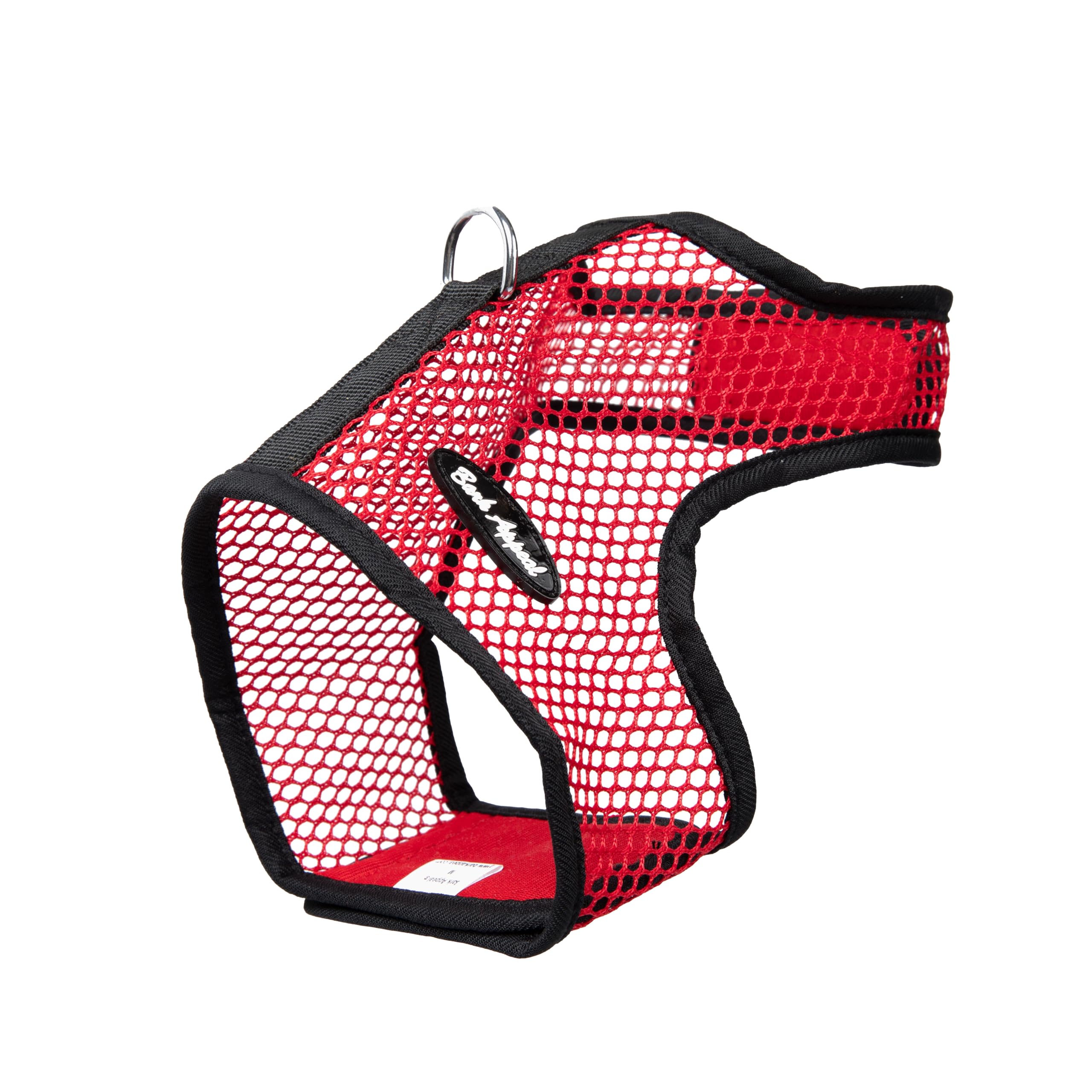 Photo 1 of Bark Appeal Red Netted Mesh Wrap N Go Dog Harness for Small-Medium Pets – Soft Netted Mesh Vest Harness for Dogs, Puppies, Kittens & Cats – Easy Buckle-Free Design for a Comfortable Fit – Small