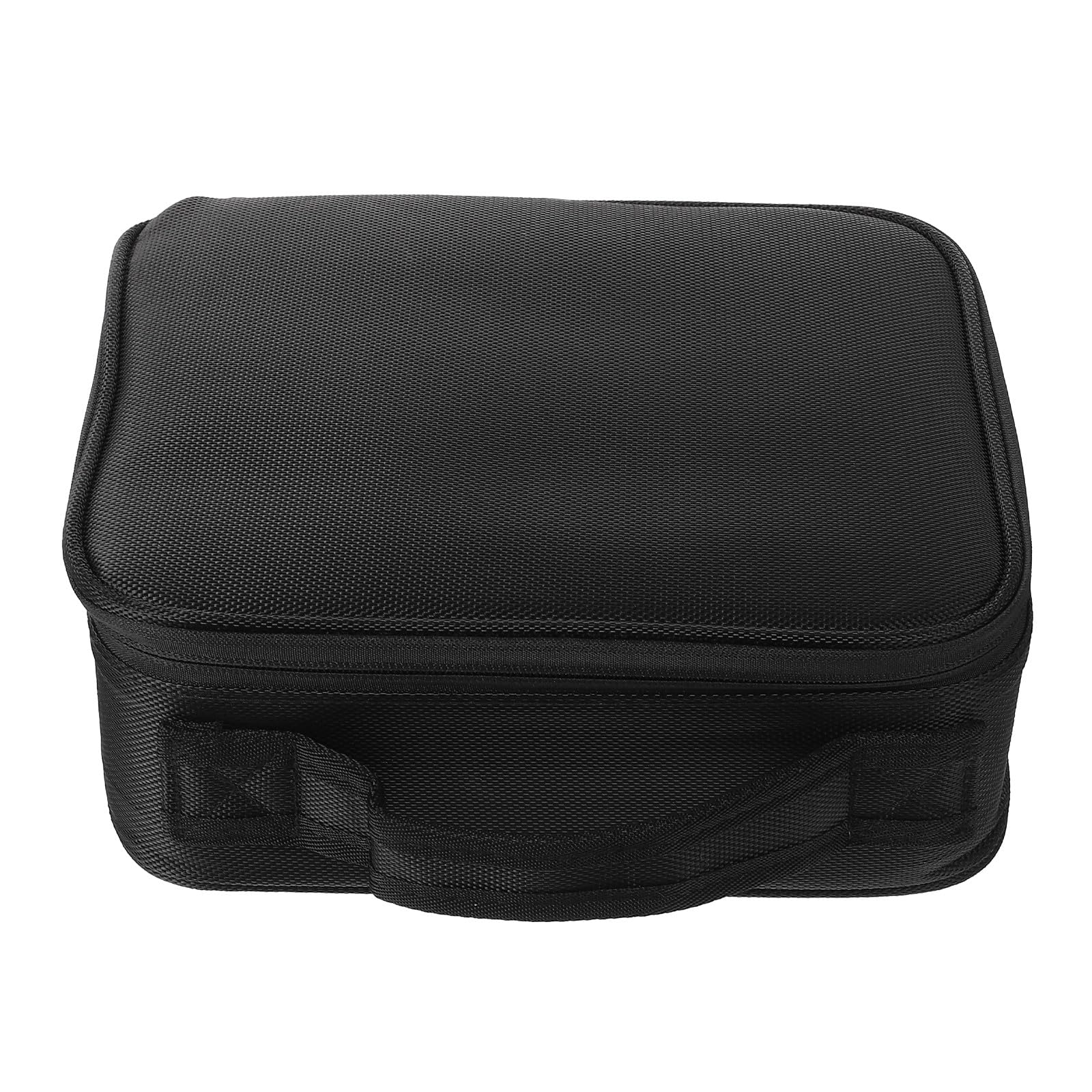 Bolsa de Maquillaje Portátil de Nylon Negro para Viaje, Organizador Duradero y Fácil de Llevar, Adecuado para Viajes Cortos y Uso Diario
