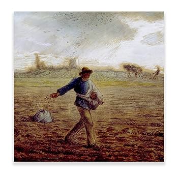 Amazon.co.jp: ジャン=フランソワ・ミレー作「The Sower by Jean