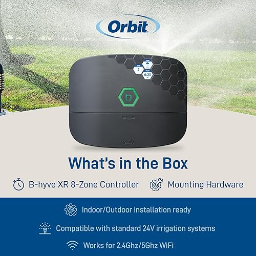 Miniatura 11 de Orbit 57995 B-hyve XR Controlador inteligente de rociadores para interiores y exteriores de 16 zonas