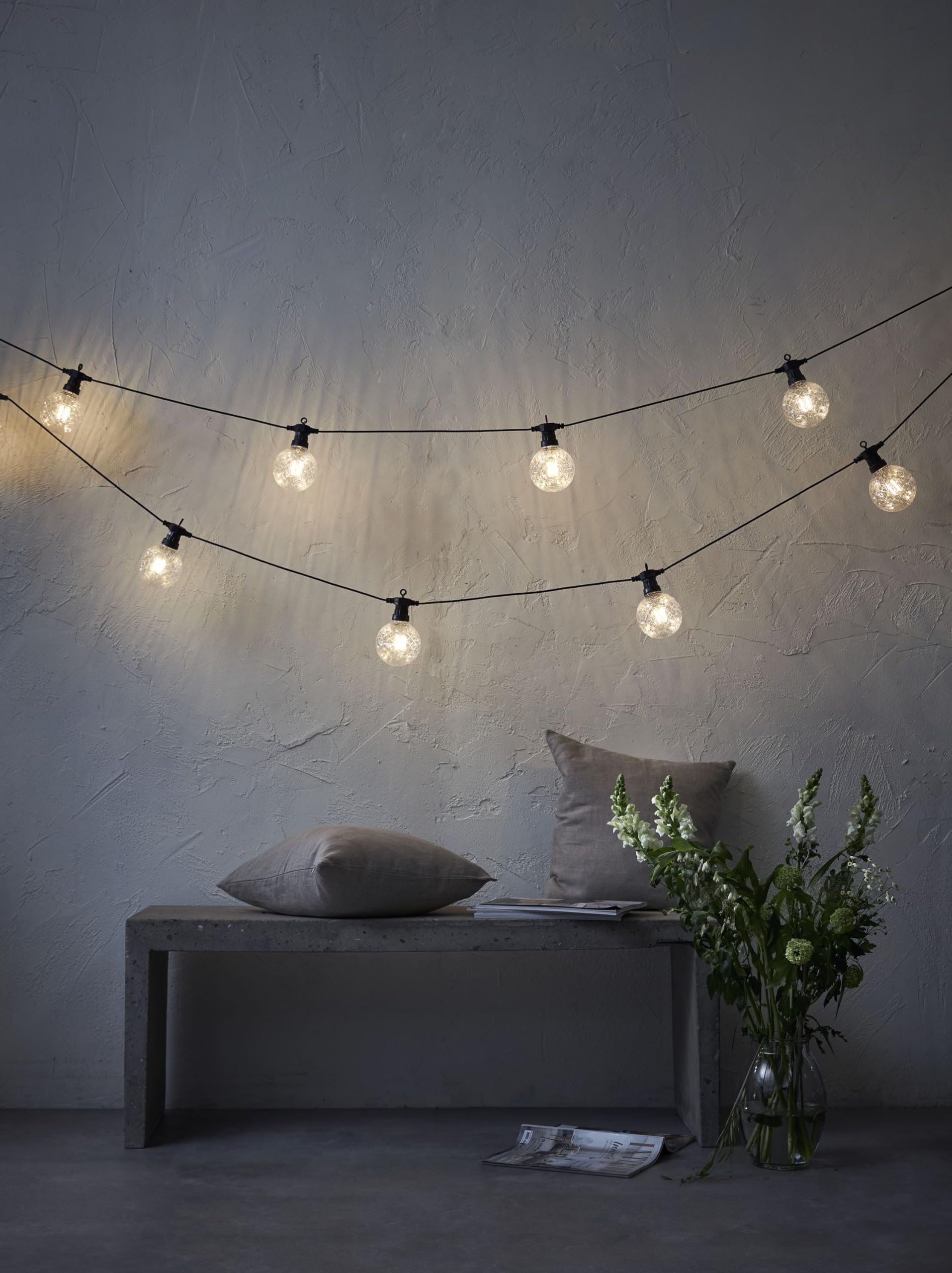 LED-Lichterkette 'Circus Bomb', 10 Kugeln, ww LED [Energieklasse G]