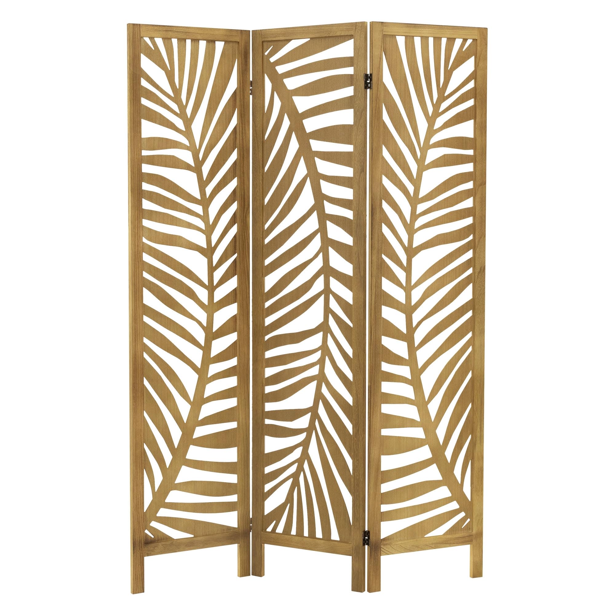 ML-Design Parawan 3-czesciowy Fukuoka naturalny 170x121 cm Drewniany Skladany Parawan Pokojowy Wolnostojacy Scianka Dzialowa Ekran Prywatnosci Do Przebieralni I Sypialni Panel Oslona Przestrzeni