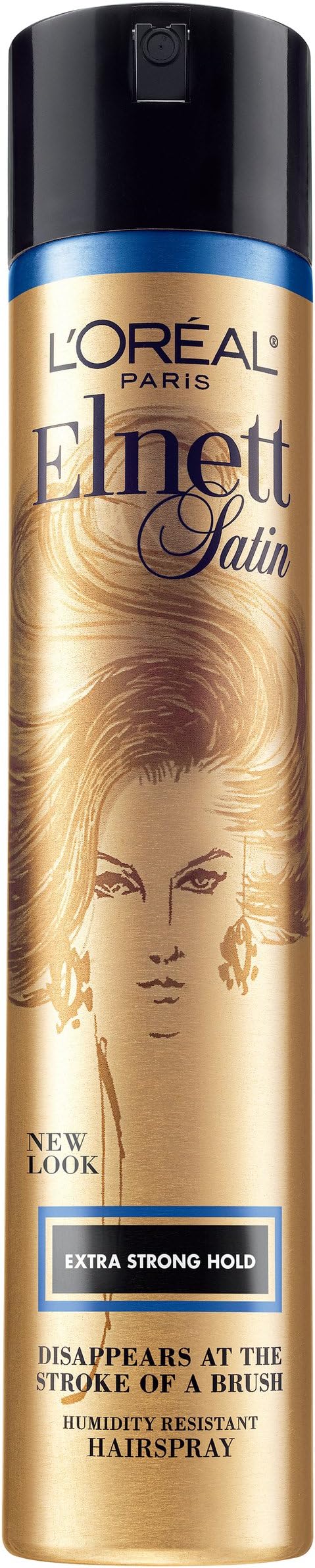 L'Oreal Paris Elnett Satin Extra Strong Hold Hairspray 11 Ounce (1 Count) (Packaging May Vary)