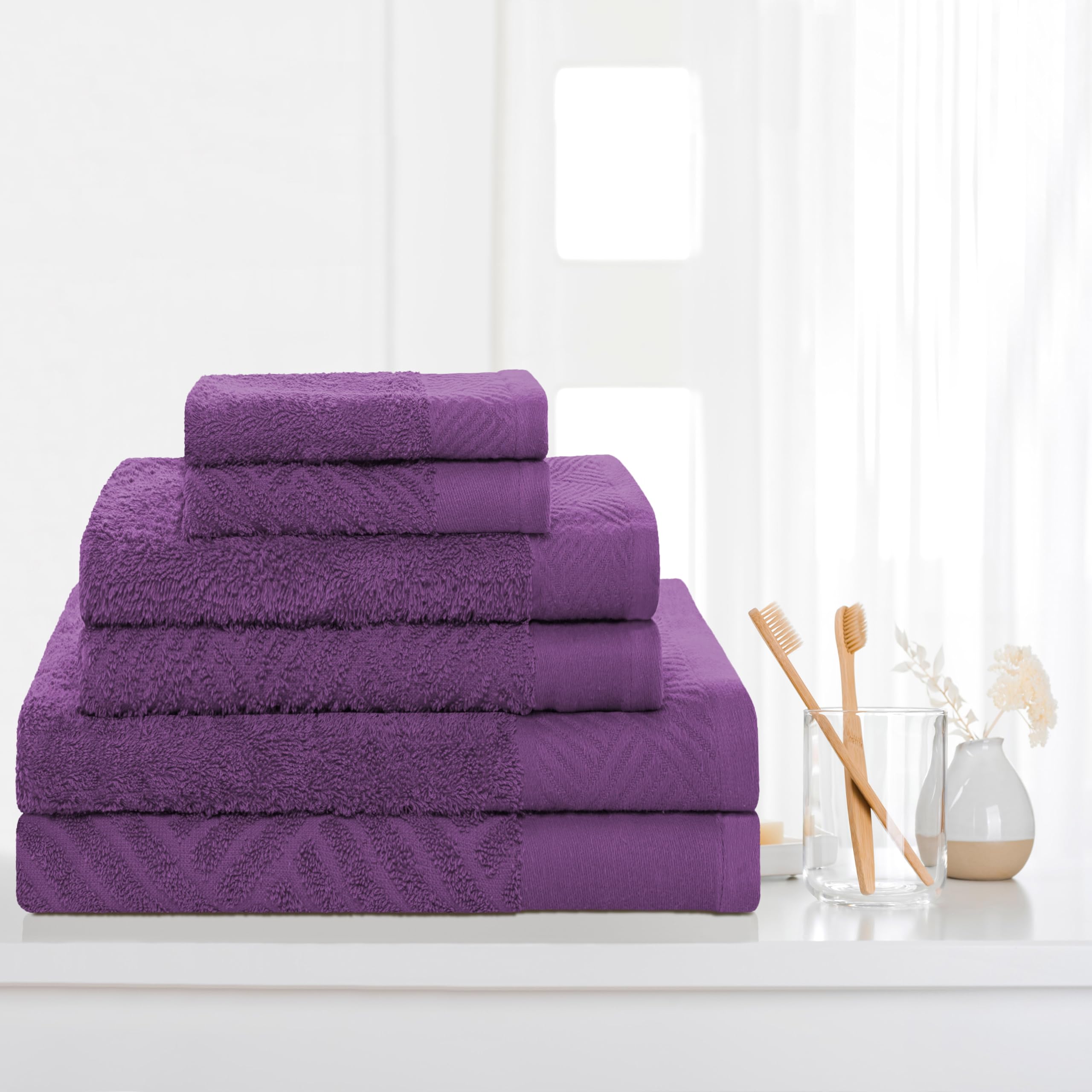 Serviettes en coton égyptien pour créer un rituel spa dans votre salle de bain