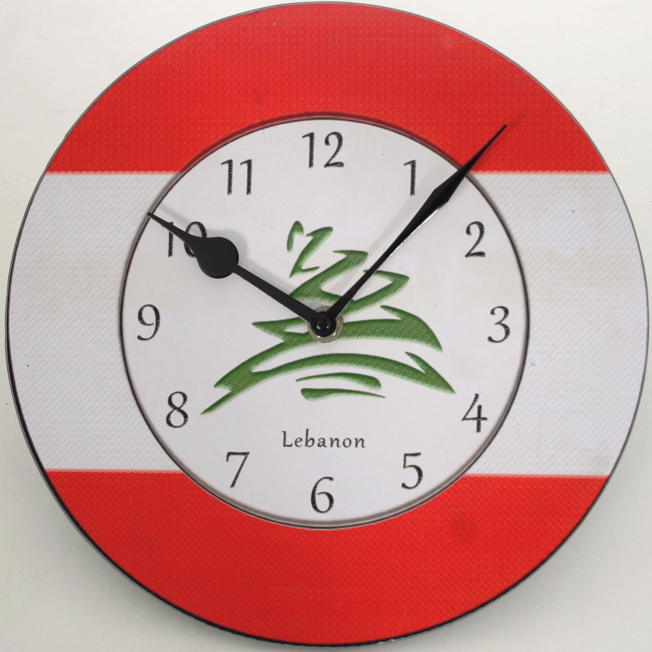 Lebanese Flag Wall Mount Clock