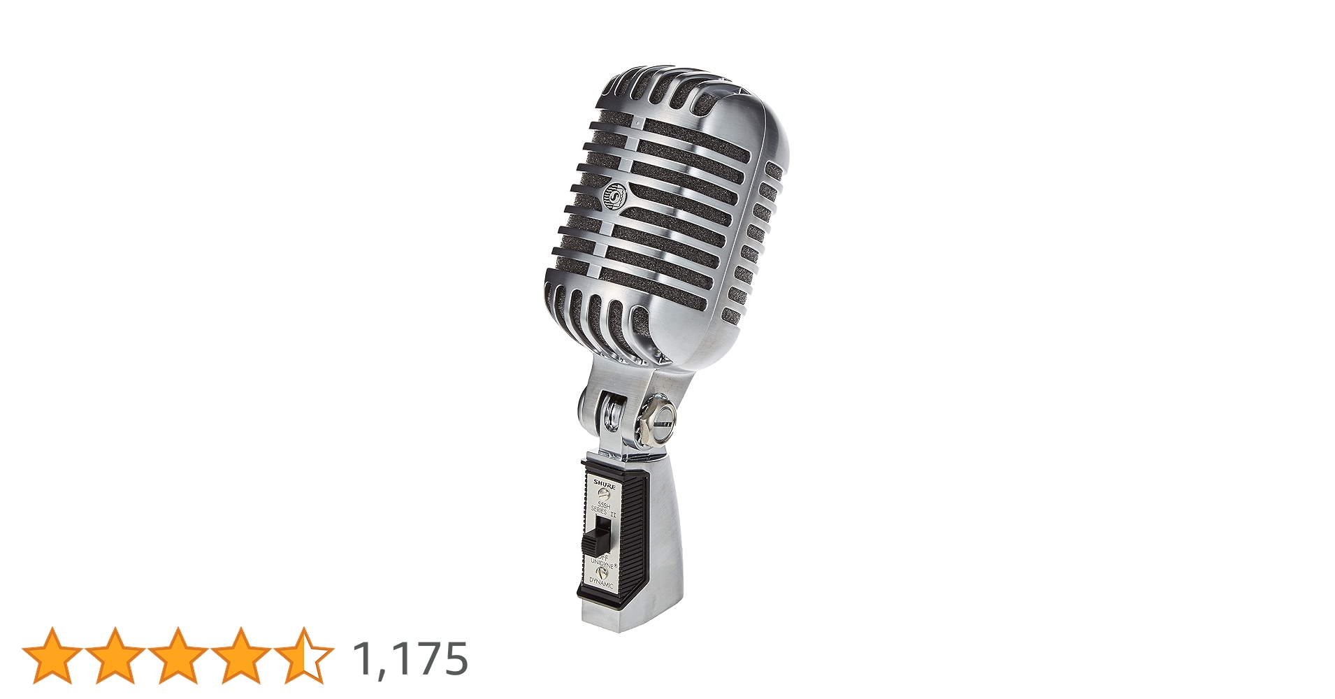 SHURE シュアー ガイコツマイク ダイナミック 55SH SERIES II 55SH II - 55SH Series II アイコニック Unidyne ボーカルマイクロホン