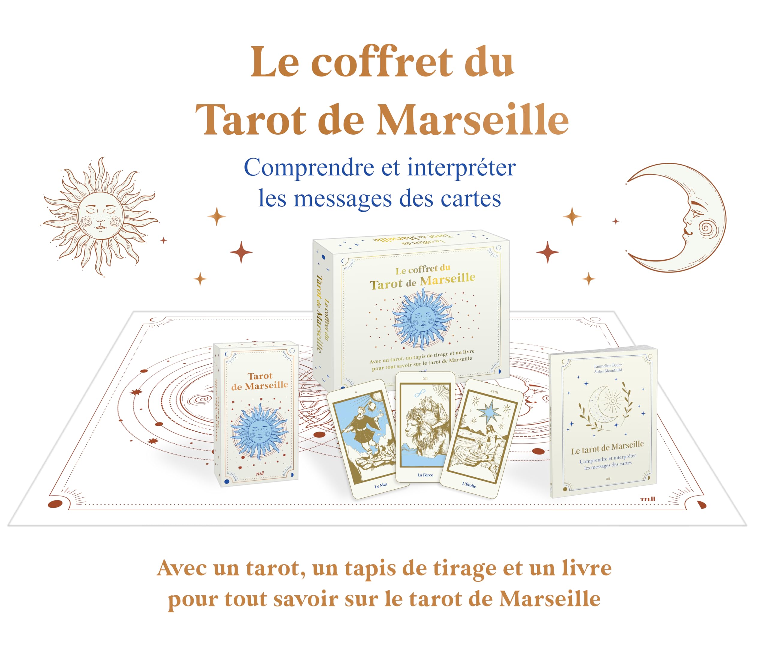 Le coffret du tarot de Marseille: Avec un tarot, un tapis de tirage et un livre pour tout savoir sur le tarot de Marseille