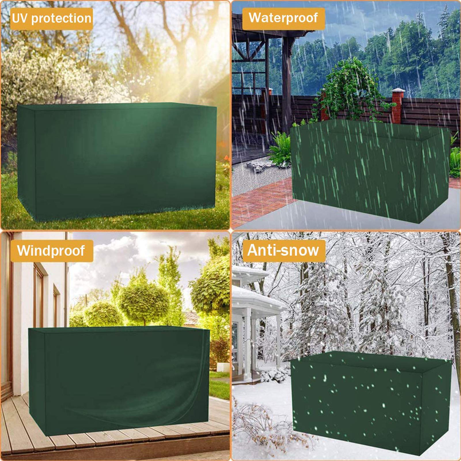 Pokrowiec na stół ogrodowy, 235 x 135 x 94 cm, pokrowiec na stół ogrodowy, ciężki Du 420D, wodoodporny, odporny na rozdarcie, tkanina wółowa, zestaw na patio, wiatroszczelny, odporny na promieniowanie