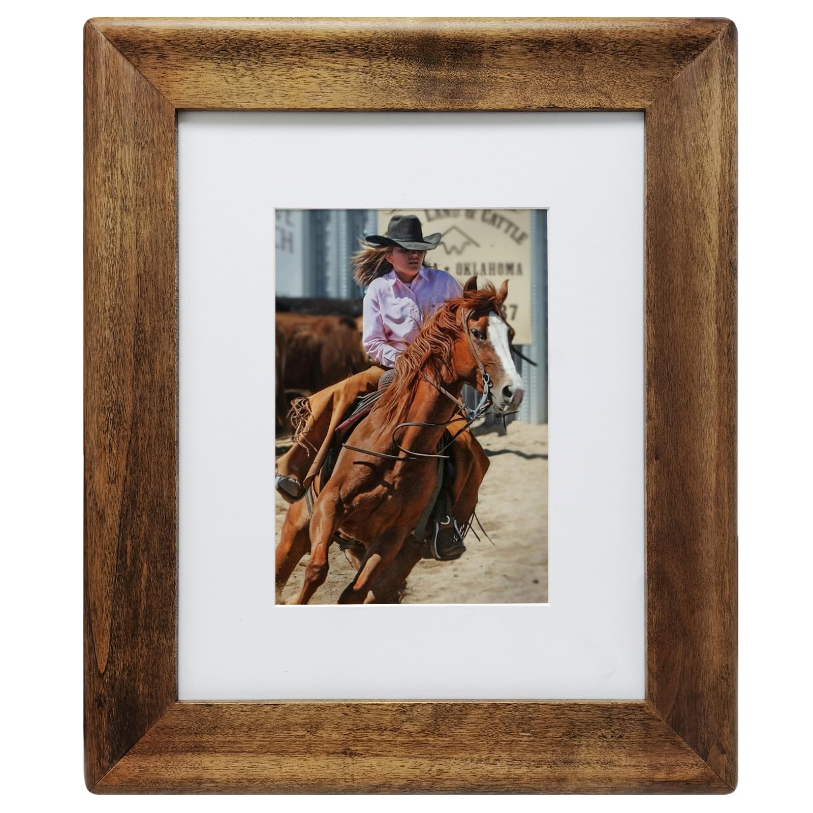Eosglac 8x10 Picture Frames Brown Rustic Wood