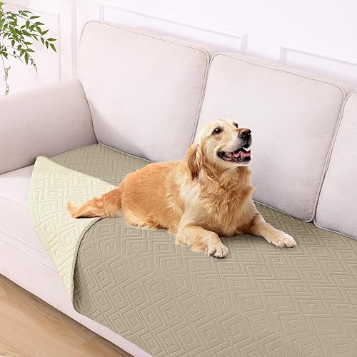 Miniatura 32 de hyha Manta impermeable para perro, manta suave para cama de perro, manta para mascotas, funda de sofá impermeable lavable para perros, fundas Gris