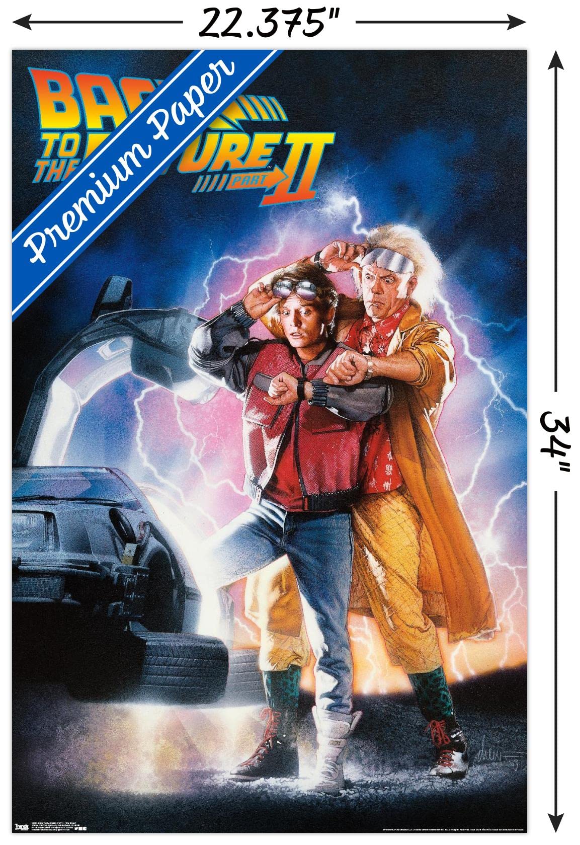 額縁付き】Back to the Future A2ポスター ② Amazon.co.jp