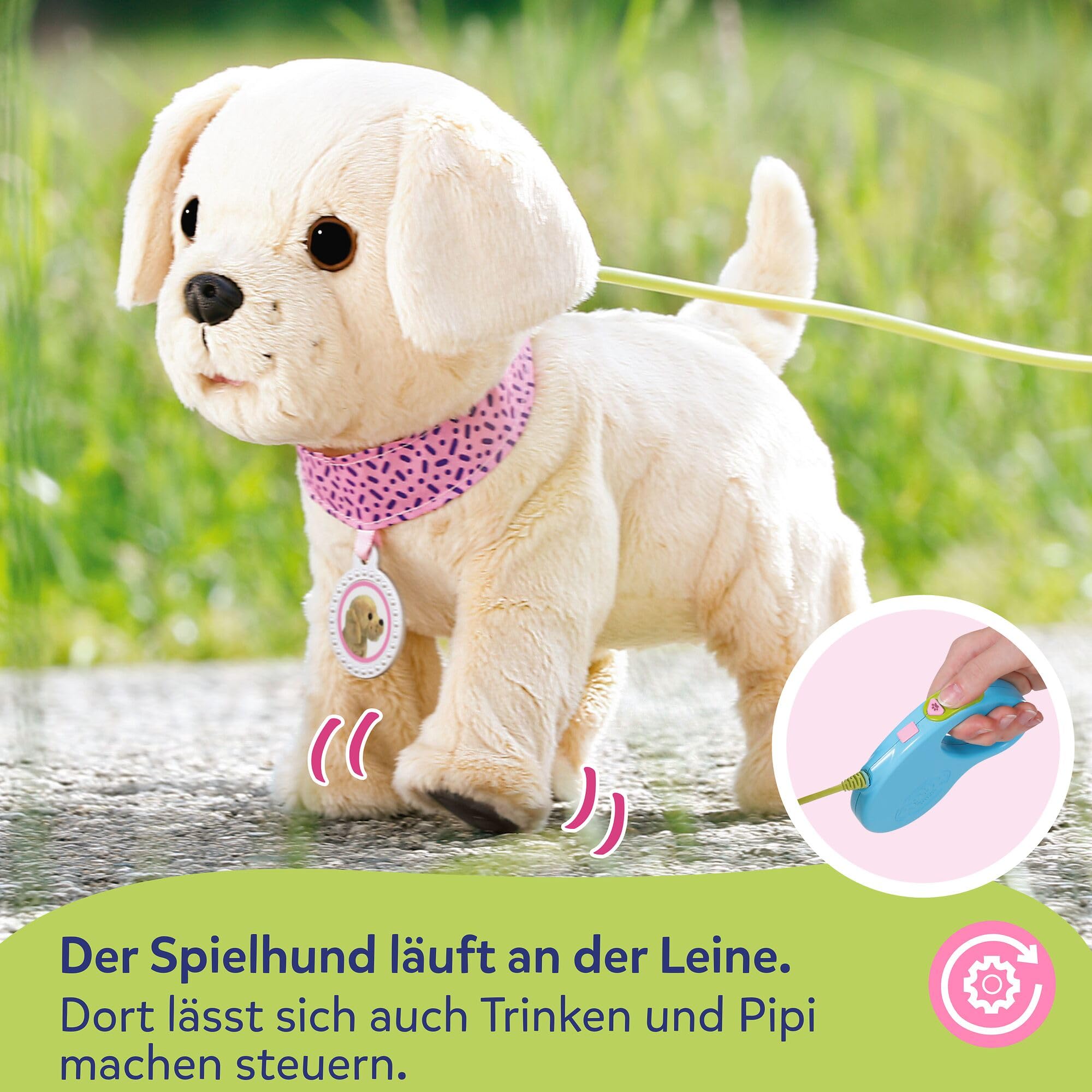 BABY Born Mein Hund Lucky mit Transportbox | 5 Funktionen, Transportbox, Batterien erforderlich