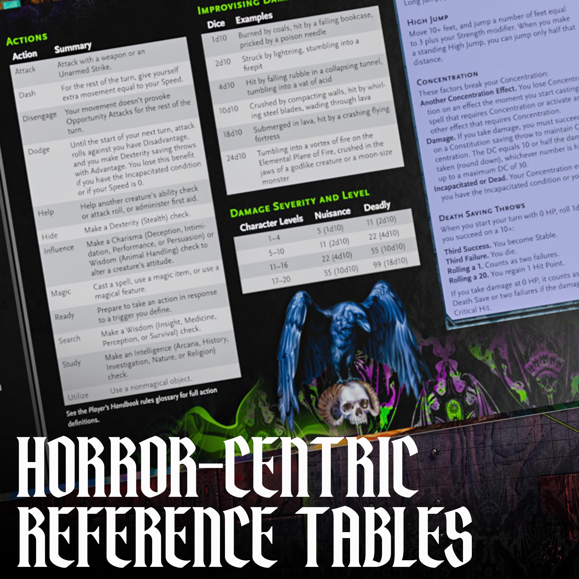 Dungeons & Dragons Ravenloft: The Horrors Within – Ekran Mistrza Podziemi | Akcesoria do gry D&D (Wersja Angielska)