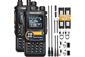 TIDRADIO TD-H8 10Watt Ham Handheld Radio 2-Pack