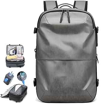 〇Of56 未使用 真空圧縮 バックパック トラベルバッグ ディープグレー 〇Of56 未使用 真空圧縮 バックパック トラベルバッグ ディープ