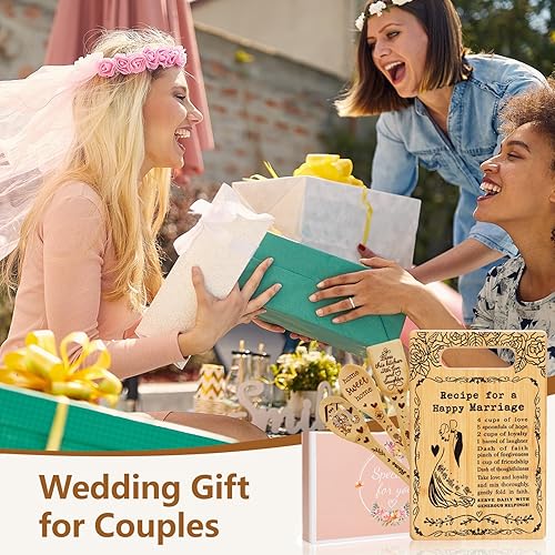 Miniatura 5 de Regalo de boda para parejas 2025, juego de tabla de cortar, regalo de despedida de soltera para novios, regalos de boda de matrimonio feliz para