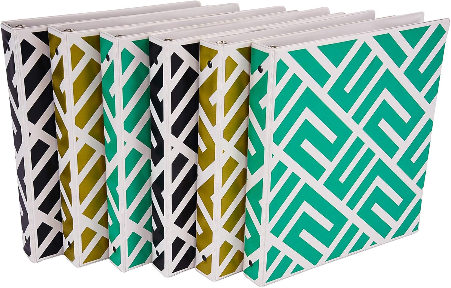 Samsill Fashion Design 3 Ring Binder, Maze Print, 1 Inch