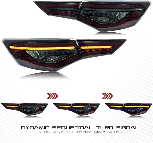 Miniatura 3 de inginuity time Luces traseras LED negras para Nissan Sentra 2020 2021 2022 2023 B18 SV SR señal secuencial inicio animación lámparas traseras