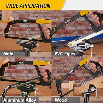 Buy Vorx 3pc Hacksaw Set 300mm Heavy Duty Hacksaw Mini Hacksaw With 12" Blade 150mm Junior