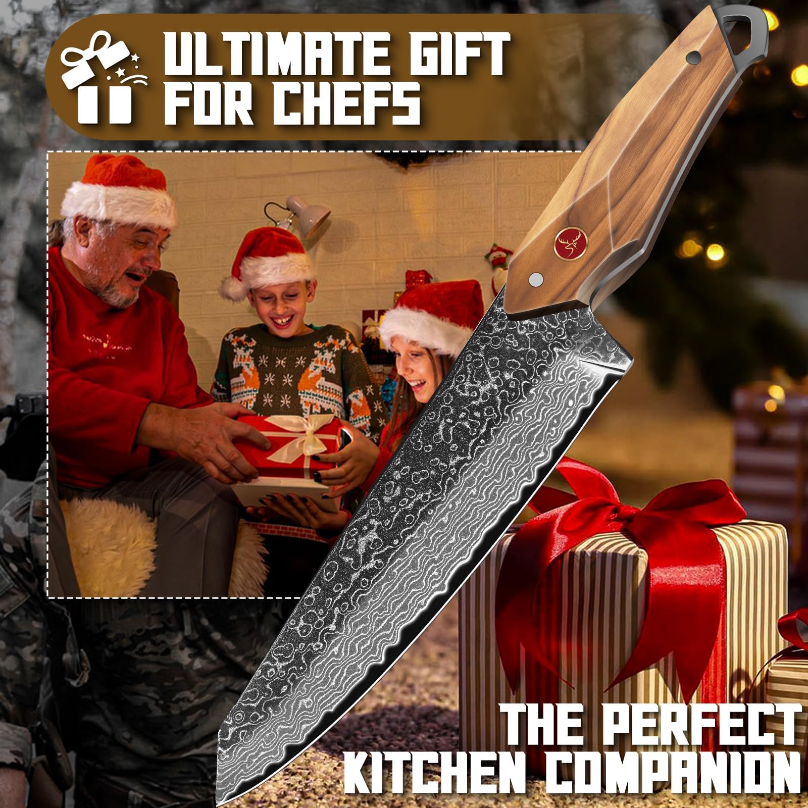 Coltello da cucina professionale TAN REN, coltello da chef affilato, regalo uomo