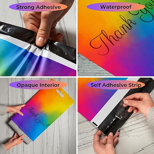 Miniatura 49 de Bolsas esmeriladas para camisetas de 10 x 13, 100 bolsas de envío para ropa, bolsas de agradecimiento, bolsas de paquete, bolsas para pequeñas