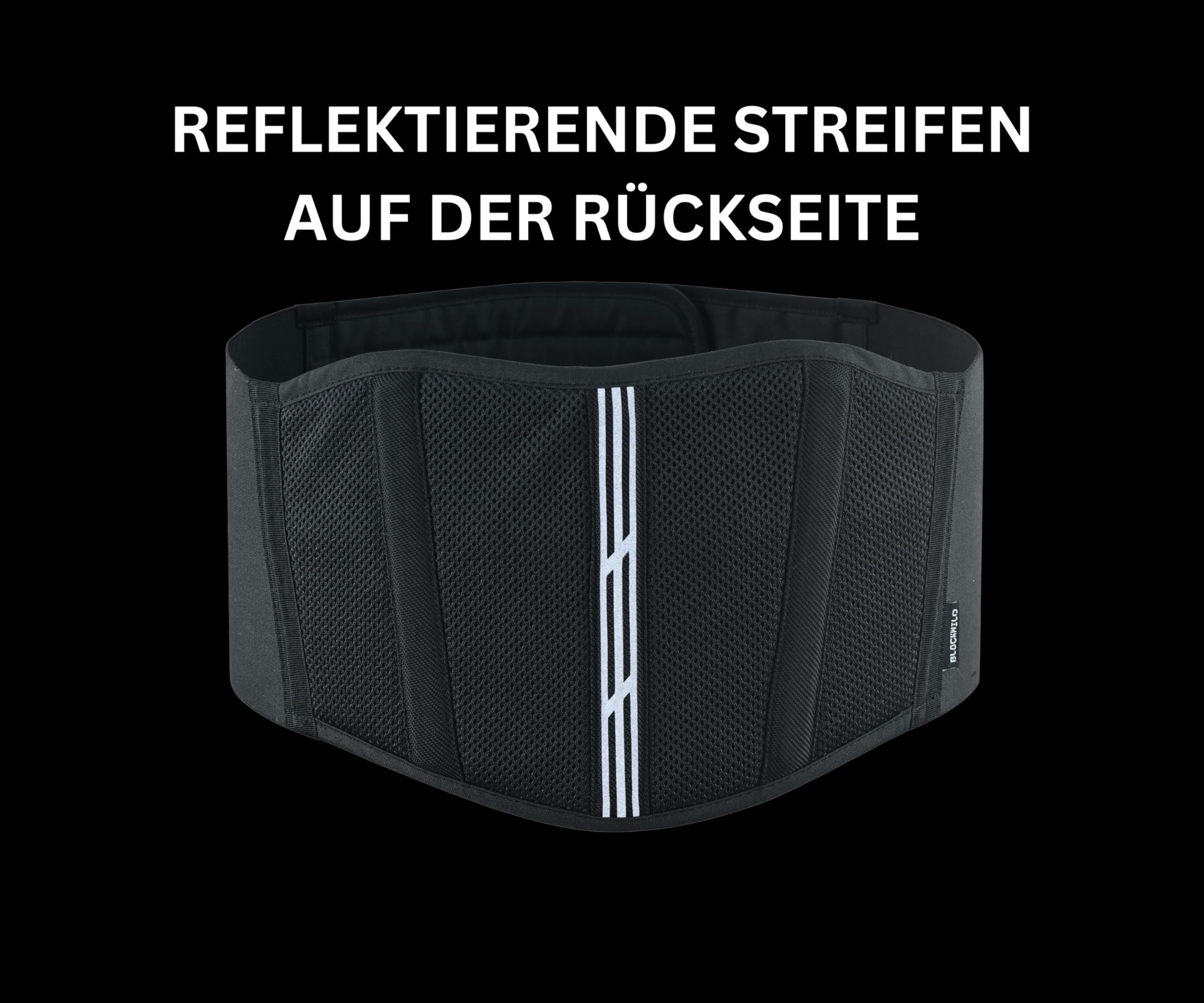 BLACKWILD Ceinture lombaire | Soutien et confort pour le sport et les activités | Ceinture lombaire moto homme et femme | Design respirant pour la stabilité du dos – Idéal pour la moto, le fitness