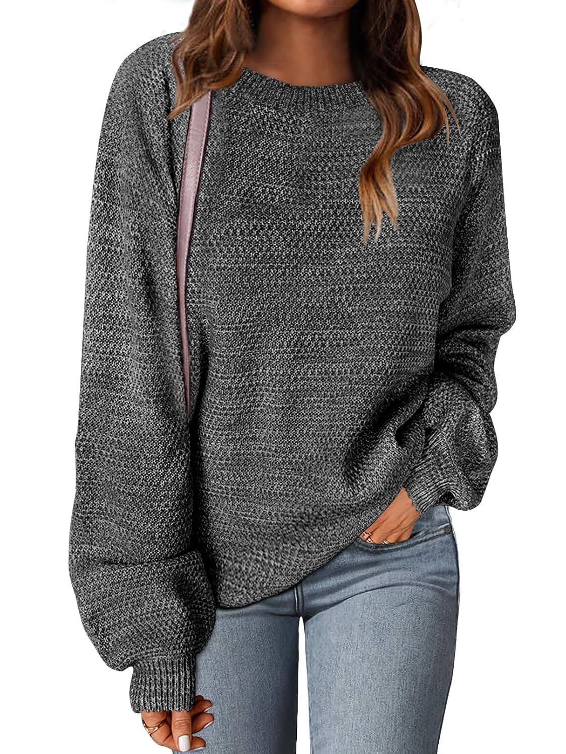 MEROKEETY Sweaters for Women Fall Winter 2026 Oversized Pullover Spring Crew Neck Long Sleeve Heathered Knit Tops - Review, Price and Buying Guide