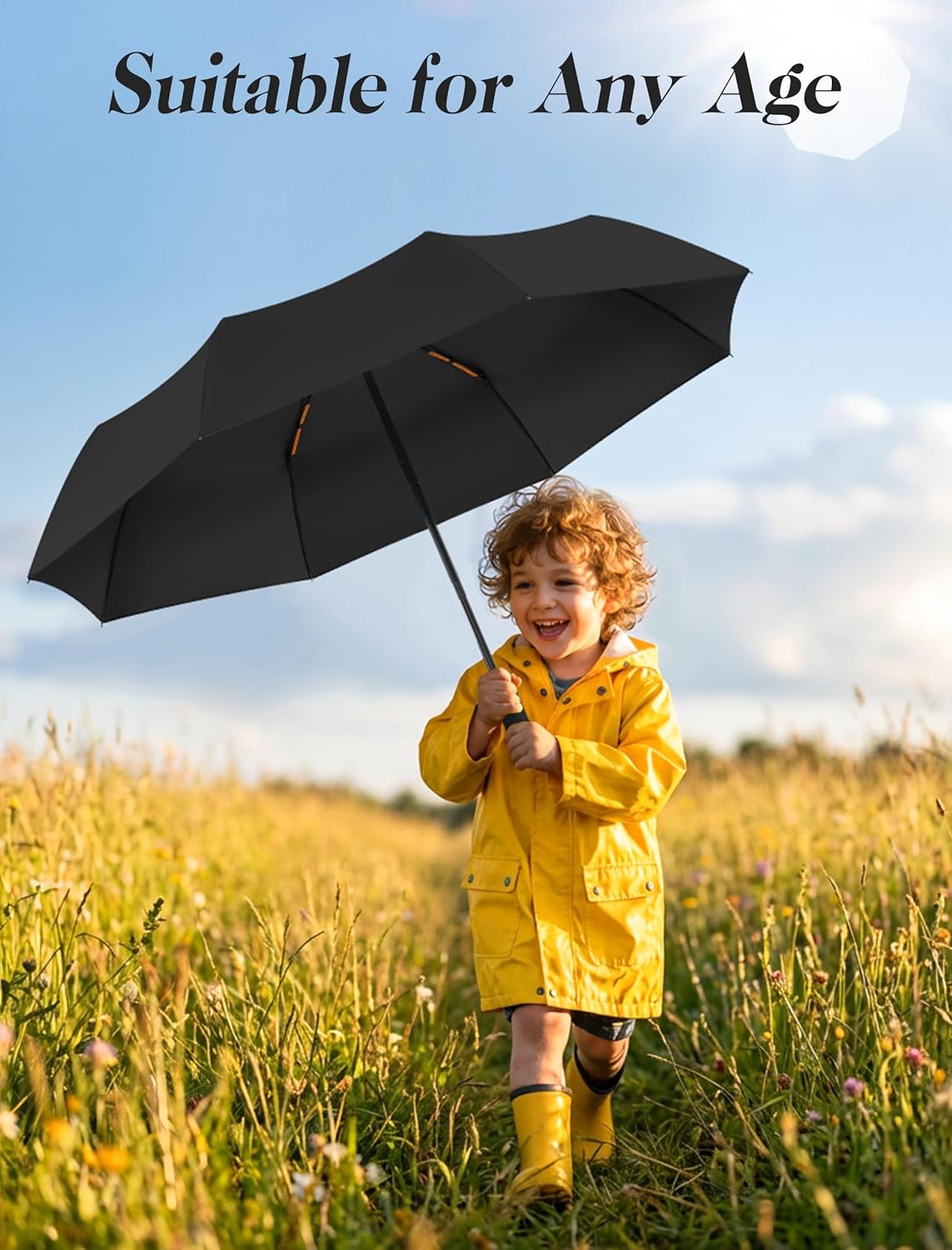 Seniny Umbrellas for Rain with Ring Buckle - Travel Umbrella Compact for Backpack, Car, Walking, Automatic UV Umbrella for Sun Protection, Small Portable & Folding Umbrellas for Windproof, Women Kids - Image 9