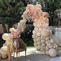 Vista 650 de PartyWoo Nude Balloons 100pcs 12 Inch Apricot Boho Fall Neutral Latex Helium Balloons for Graduation Wedding Anniversary Birthday Boy Baby Shower