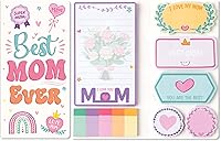 Vista 54 de Xqumoi 12 Pack Teaching is A Work of Heart Sticky Notes Set - Ruler Blackboard Pencil Apple Shape Self-Stick Note Pads Teacher Appreciation Gift