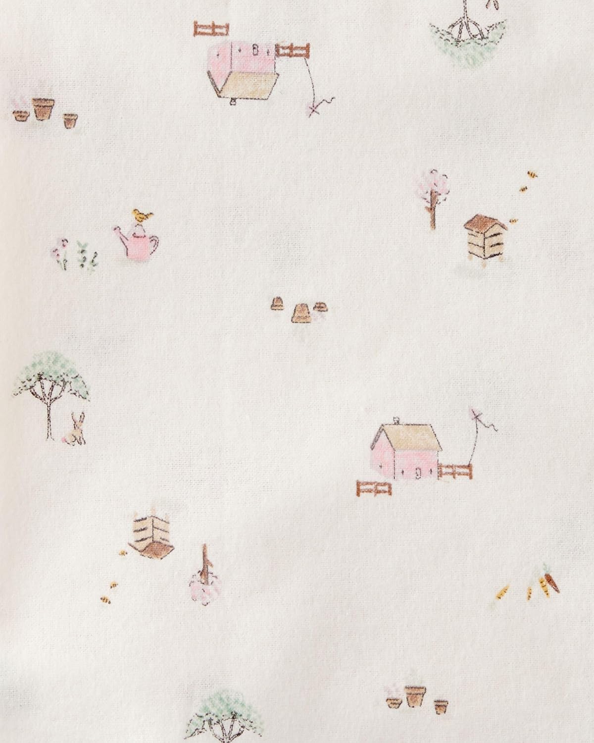 Carter's Baby 4-Pack Receiving Blankets (Pink/Ivory/Floral)