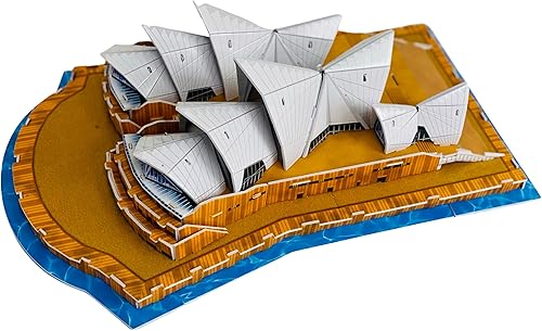 Miniatura 4 de Rompecabezas 3D para adultos y niños Rompecabezas 3D de la Ópera de Sídney Kit de modelo de arquitectura de Australia Regalos de cumpleaños para