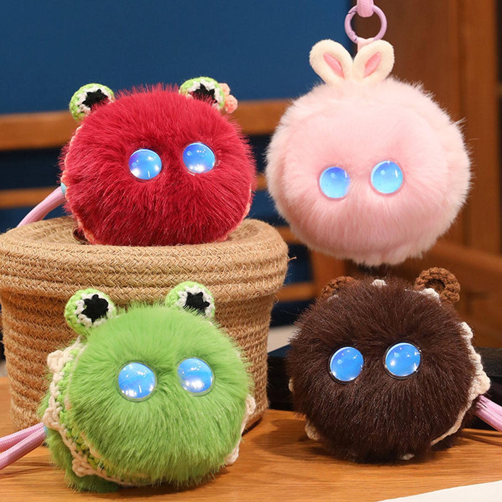 Luocute Peluche Inteligente con IA, Robot Interactivo con Interacción de Voz en Tiempo Real y Diálogo Multilingüe, Adaptación Emocional y Tecnología de Clonación de Voz, con Control móvil. (Rosado