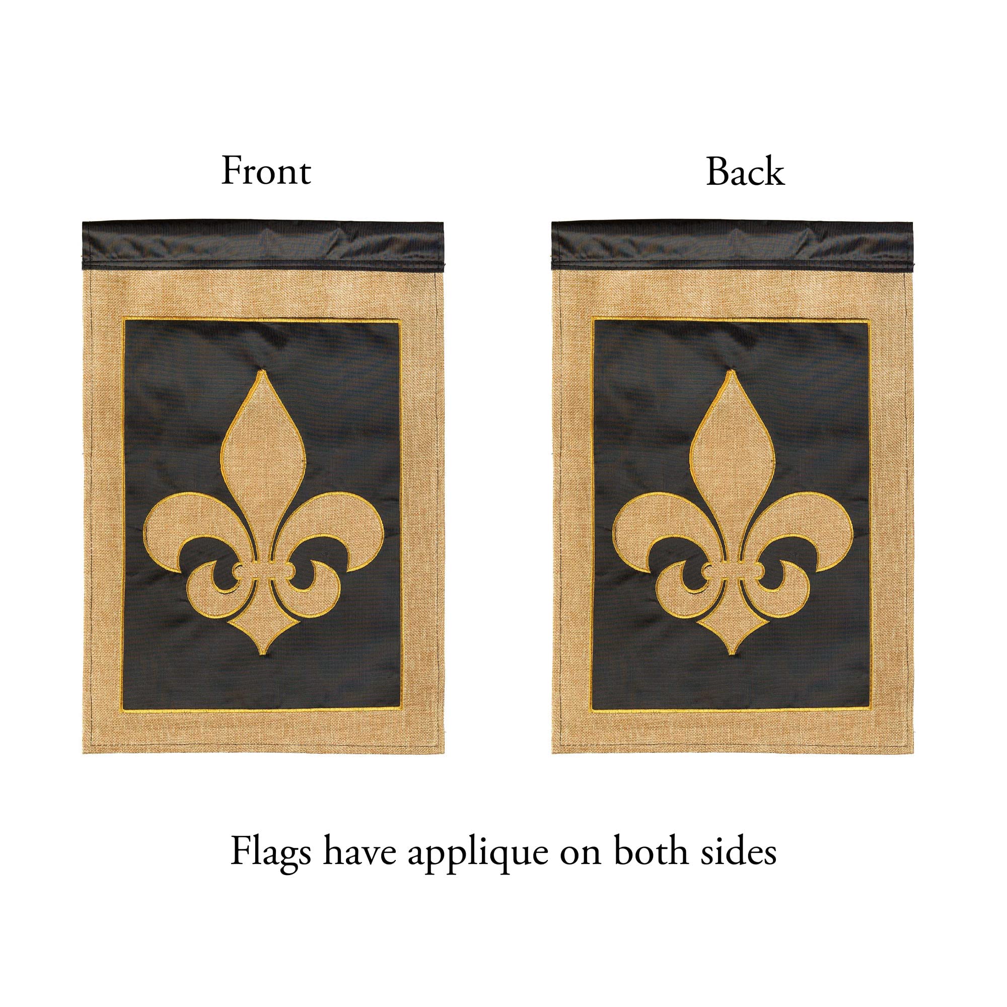 Magnolia Garden Weihnachtsbaum Gartenflagge - 33x45,7 Cm, Polyester, Mit Fleur-de-Lis-Motiv