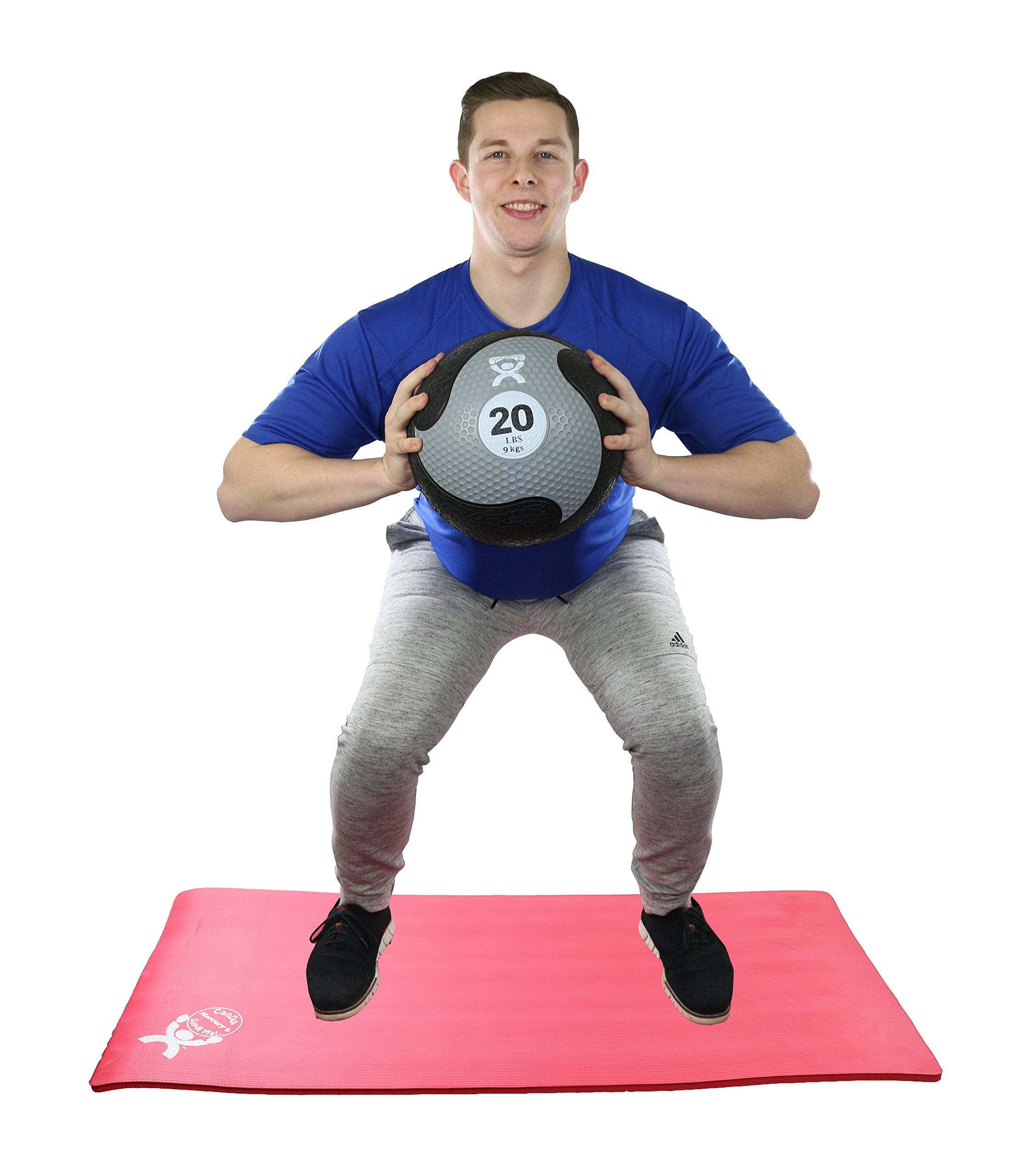CanDo® Medizinball aus Gummi - 9,1 kg