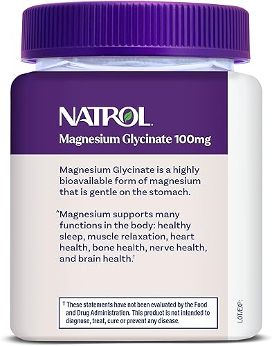 Miniatura 8 de Natrol Suplementos de glicinato de magnesio 100 mg, masticables suaves de limón cereza para un sueño saludable y cuerpo, glicinato de magnesio 100
