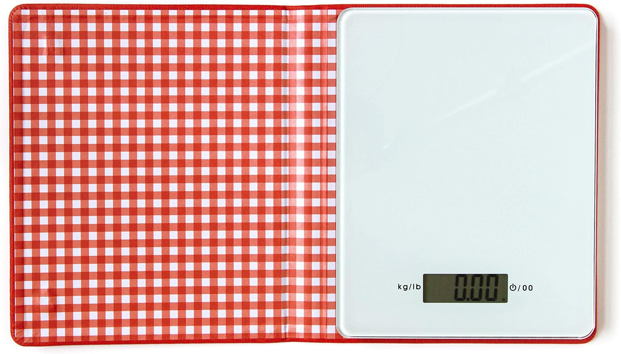 Suck UK Cook's Book Kitchen Scale - Digital Food Scale - Kitchen Gadgets - Baking Accessories - Cooking Accessories - Hidden Weighing Scales in A Book - Red Hard Case Cover - Easy Clean Glass Surface