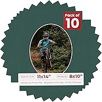 Vista 104 de Tapete de 11 x 14 pulgadas, corte biselado para fotos de 8 x 10 pulgadas, diseño de ante beige precortado, apertura de tablero ovalado, sin ácidos