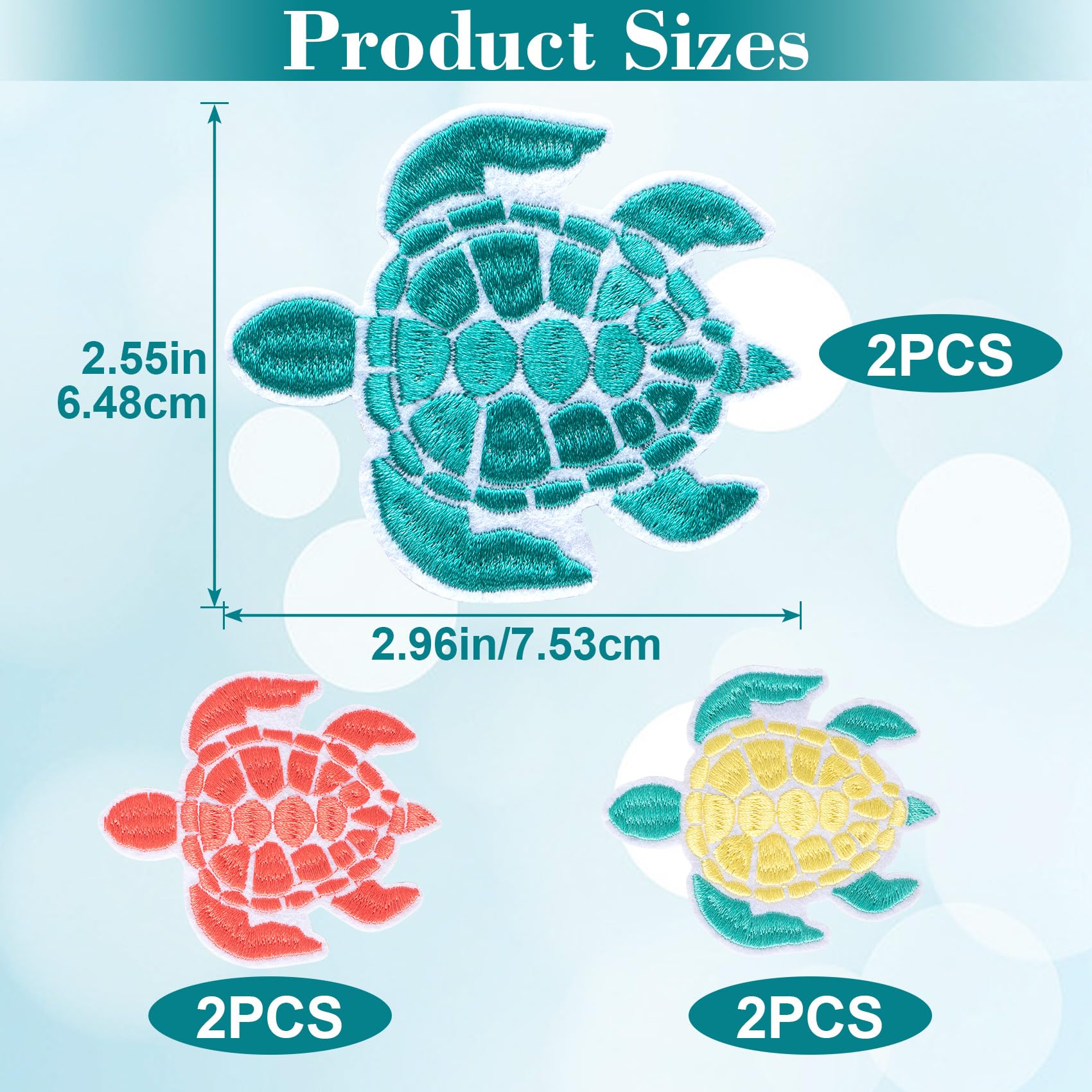 3 écussons à Coudre En Forme De Tortue De Mer - Avec Perles De Cristal - Pour Décorer Vêtements, Sacs, Chapeaux