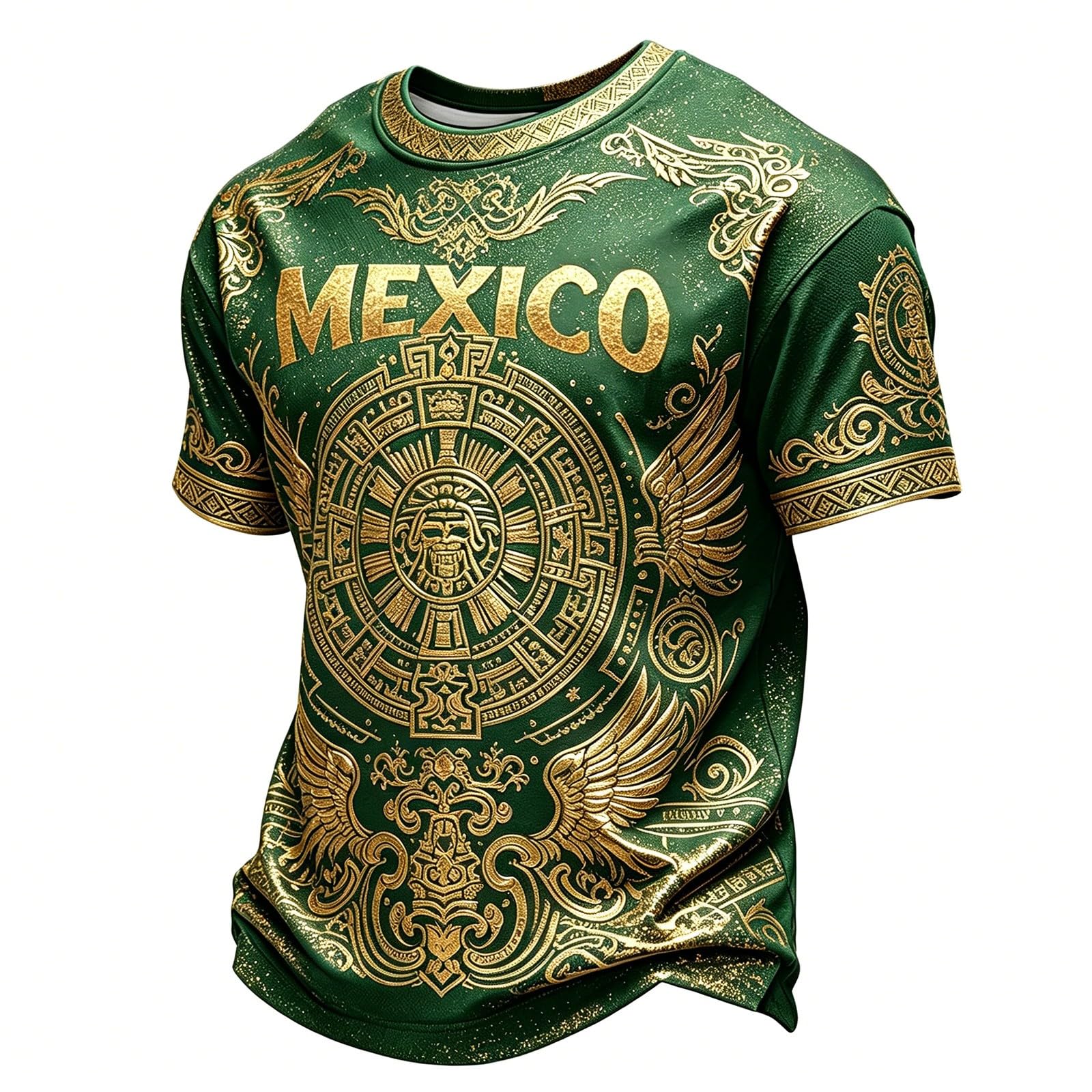 Football Fans 2026 Mexico Shirts Mens Football Tee Tops Merchandise Funny Tshirts Summer Round Neck Shirt Casual Short Sleeve Fans Top Breathable Sport Athletic Hiking Workout T-Shirts