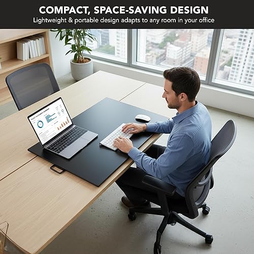 Miniatura 3 de Mount-It! (MI-7940) Escritorio vertical móvil, altura ajustable, para computadora, estación de trabajo, carrito con ruedas, Negro