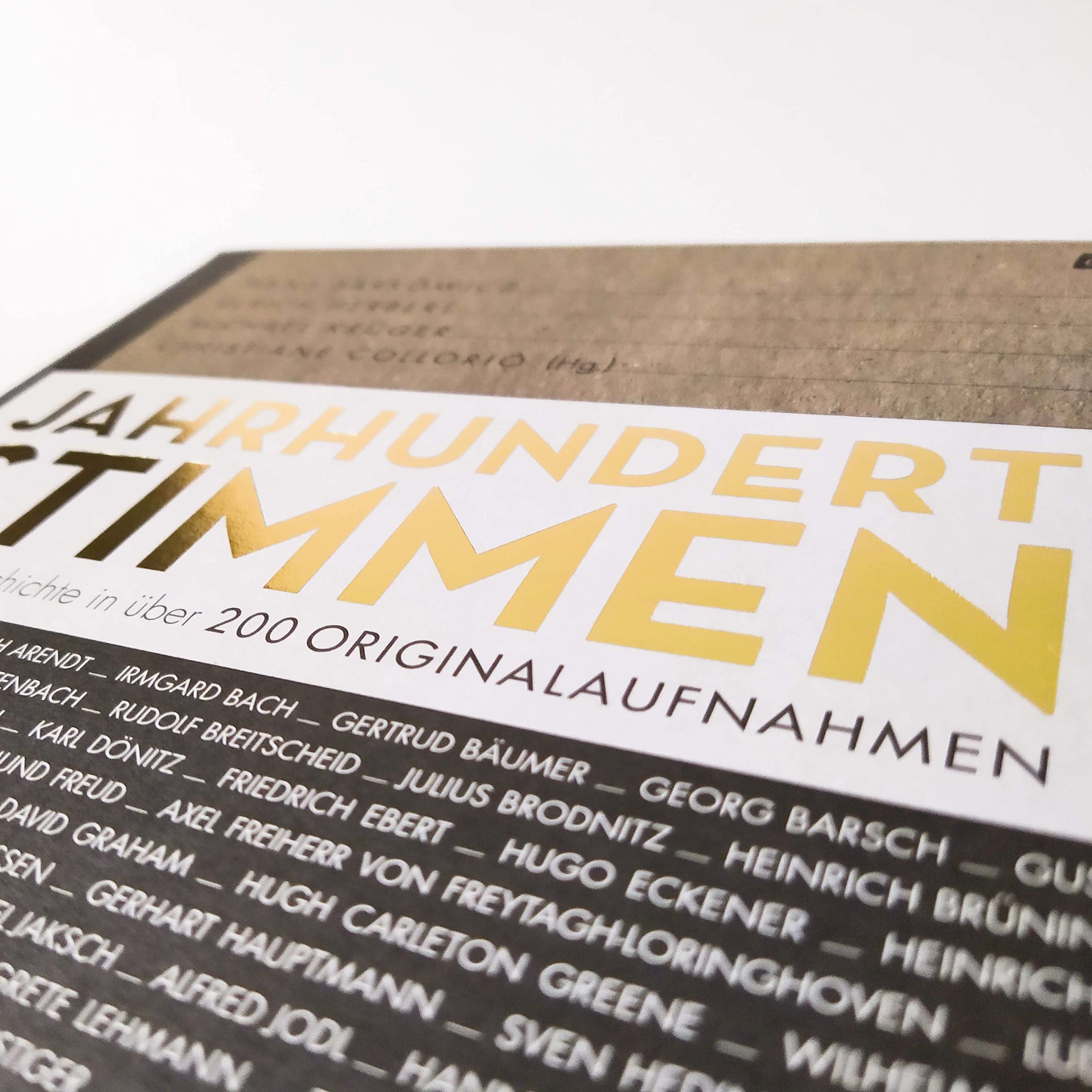 Jahrhundertstimmen 1900-1945 - Deutsche Geschichte in über 200 Originalaufnahmen: Jahrhundertstimmen 1 (Jahrhundertstimmen-Reihe, Band 1)