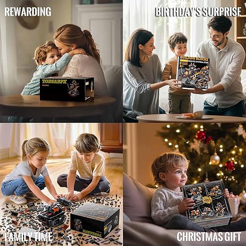 Miniatura 8 de Juguetes de construcción STEM para niños de 6 a 14 años, kit de construcción de robot STEM 5 en 1 para niños, control remoto y por aplicación, juego