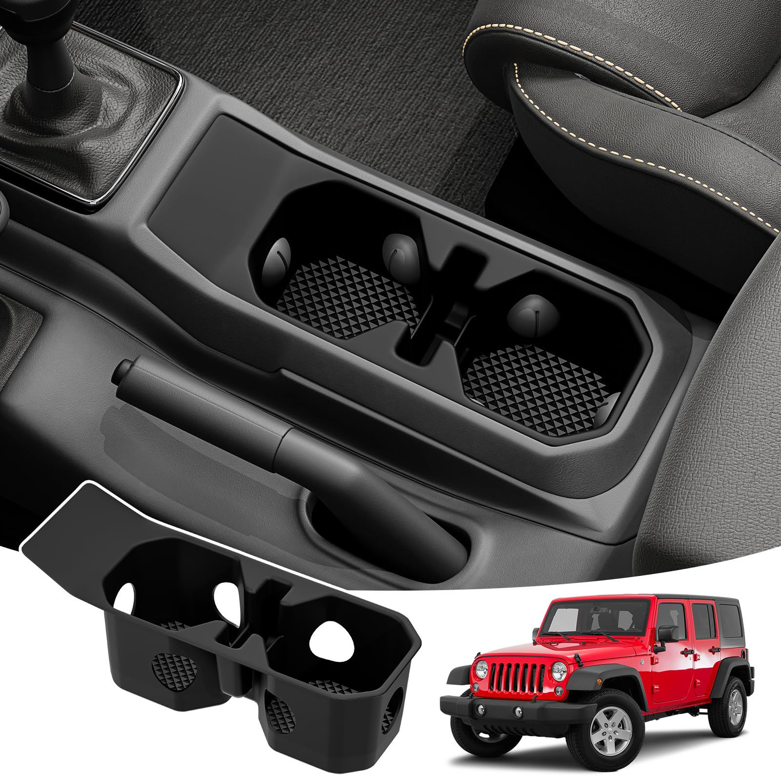 Jeep ラングラーJL 各種アクセサリー ジープ キーホルダー JeepラングラーJLJKアクセサリー パーツ黒