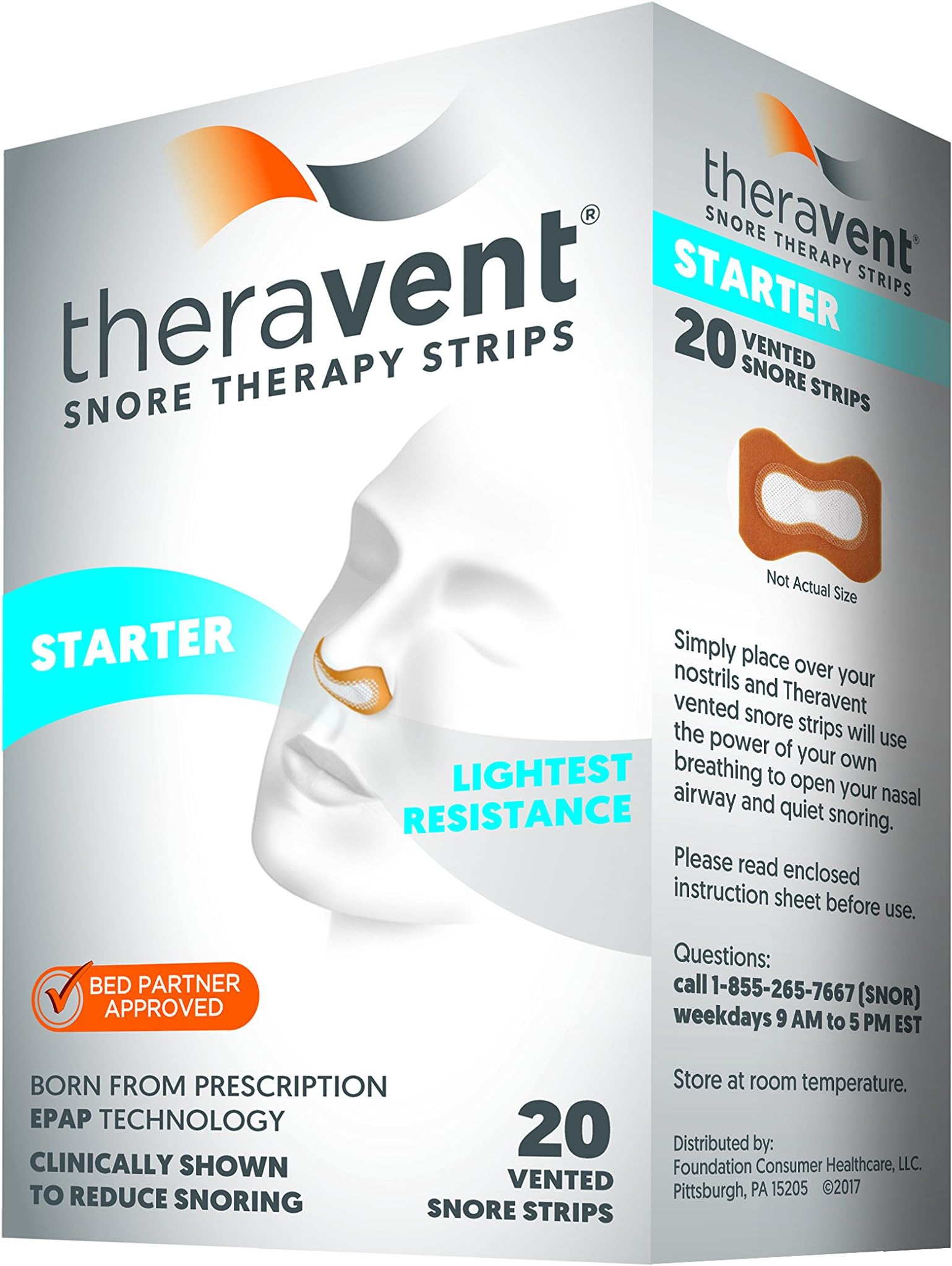 Theravent Snore Therapy Starter Pack, 20 Count