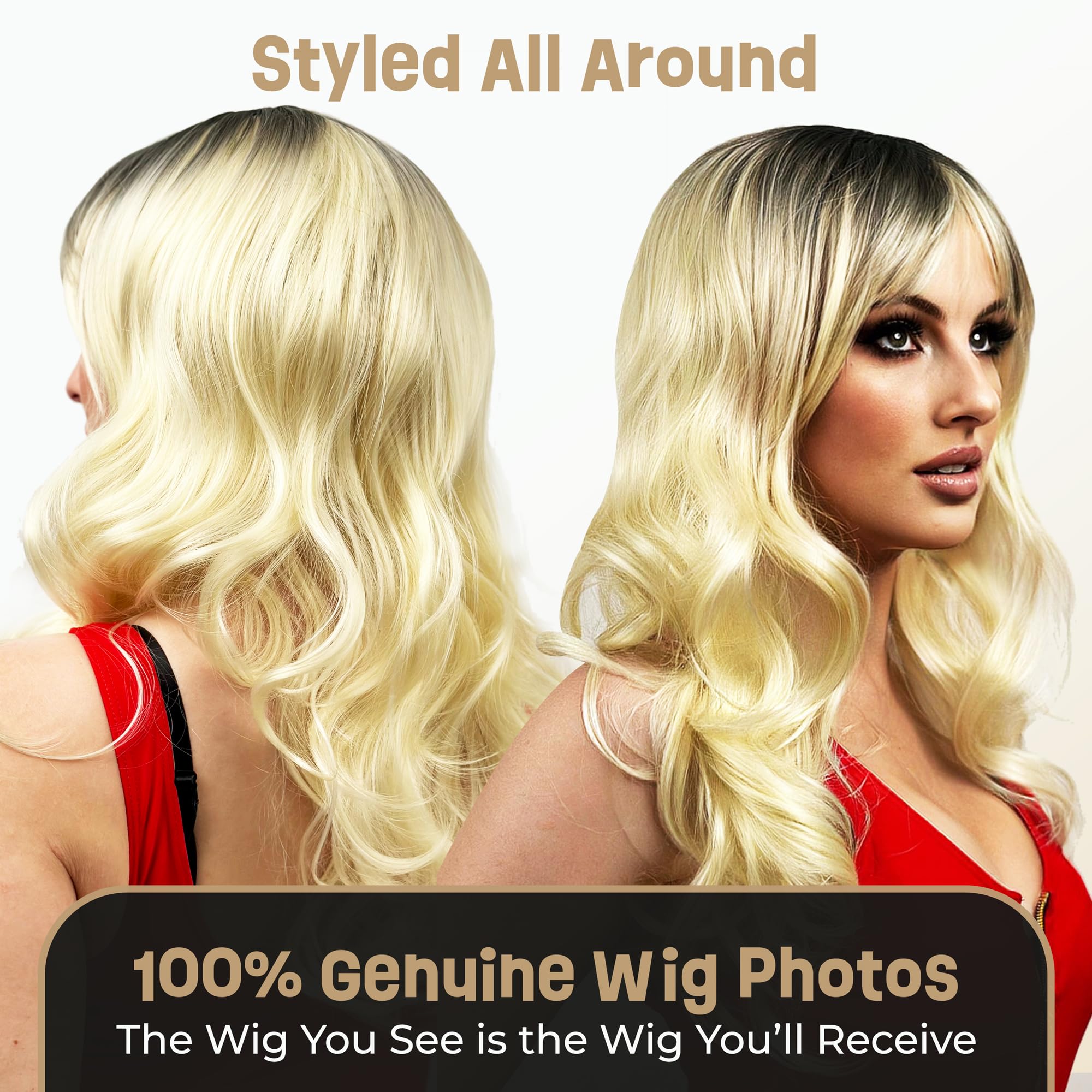 Used Blonde Beauty Bomshell Wig Blonde Bombshell Wig - Etsy main image 2