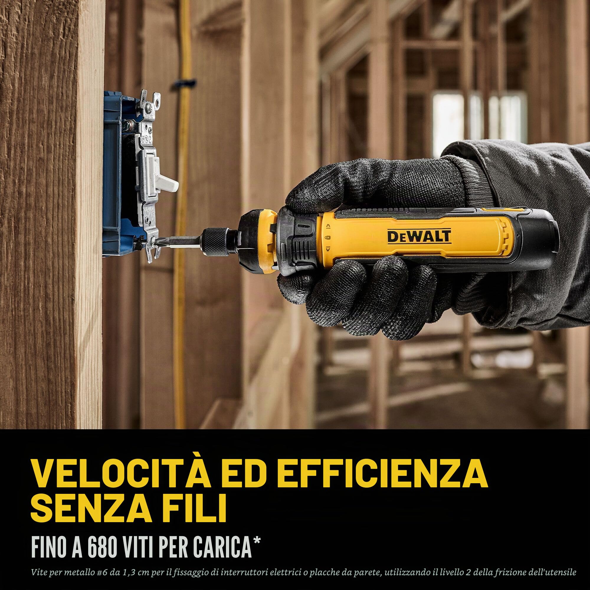DEWALT Cacciavite senza fili con controllo FLEXDRIVE e punte per cacciavite (DWHT66719)