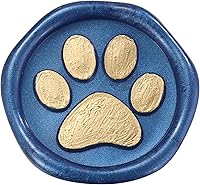 Vista 5 de Bonito sello de cera de pata de perro, sello de cera de sellado vintage Yoption ideal para adornar tarjetas de Navidad, sobres, invitaciones