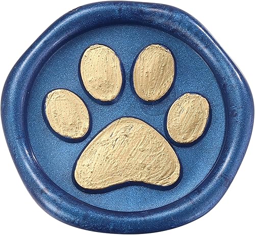 Miniatura 5 de Bonito sello de cera de pata de perro, sello de cera de sellado vintage Yoption ideal para adornar tarjetas de Navidad, sobres, invitaciones de